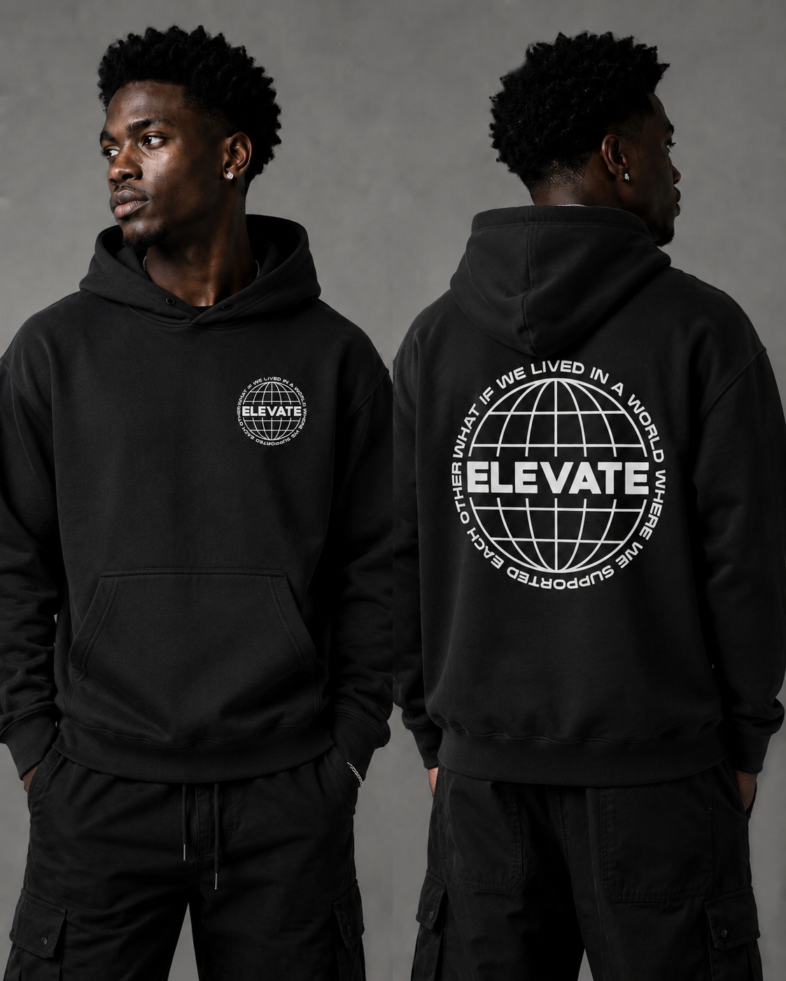 Elevate Hoodie “Black”